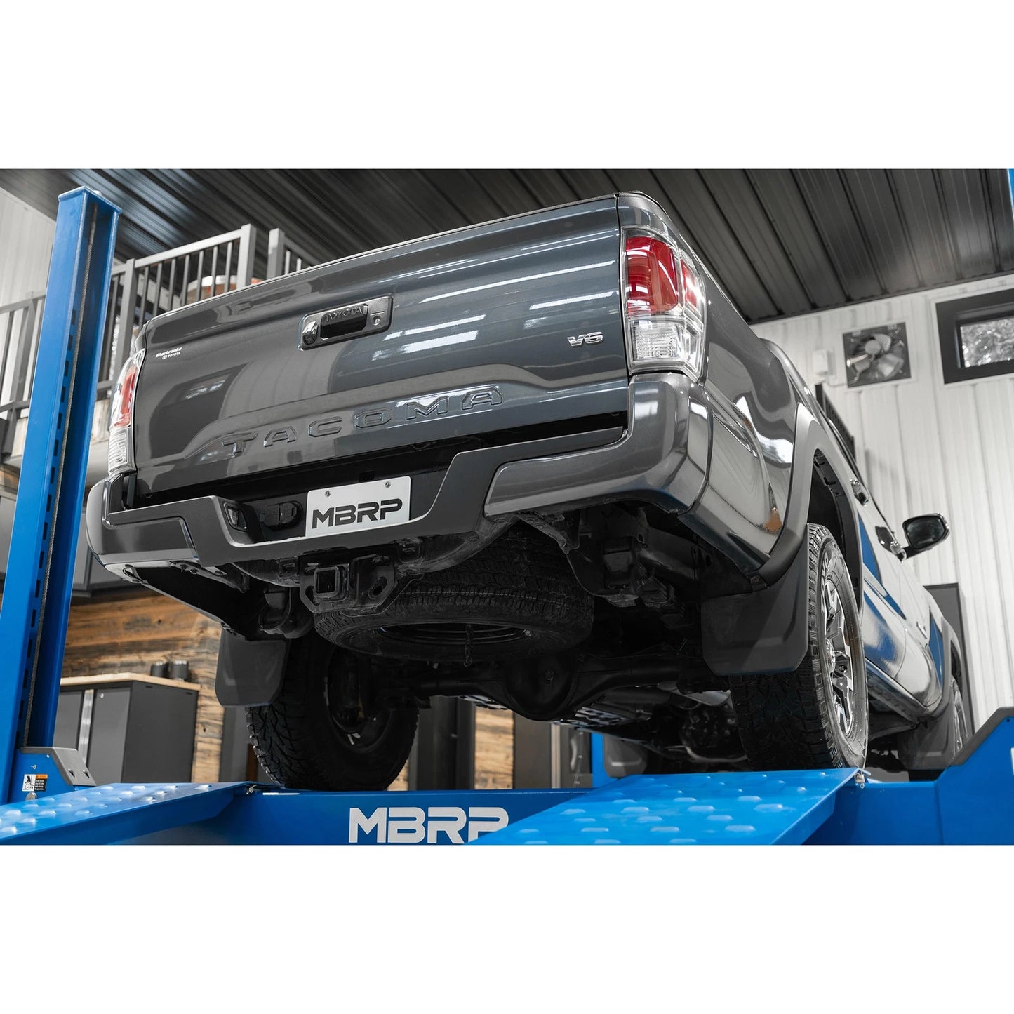 MBRP 2016 Toyota Tacoma 3.5L Cat Back Turn Down Style Aluminized Exhaust System