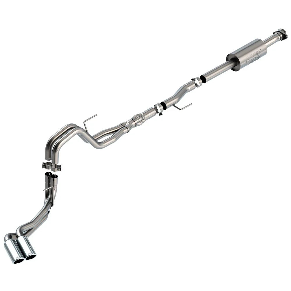 Borla F-150 2021 5.0L 4dr CC SB EC STB Lariat/KR/Platinum/LTD 3/2.25 DSE Cat-Back ATAK CHR Tips