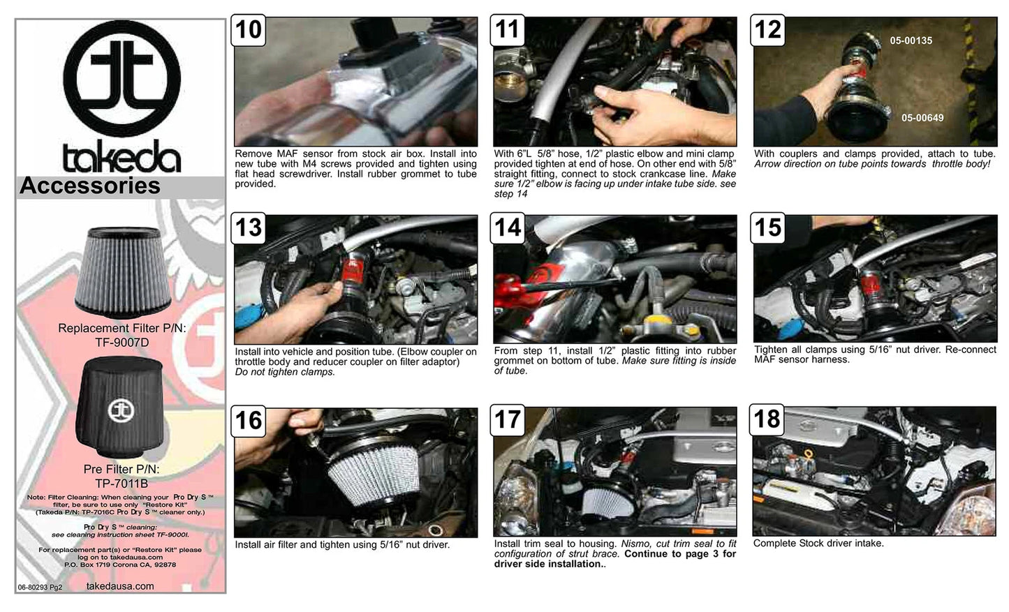 aFe Takeda Intakes Stage-2 PDS AIS PDS Nissan 350Z 07-08 V6-3.5L (pol)