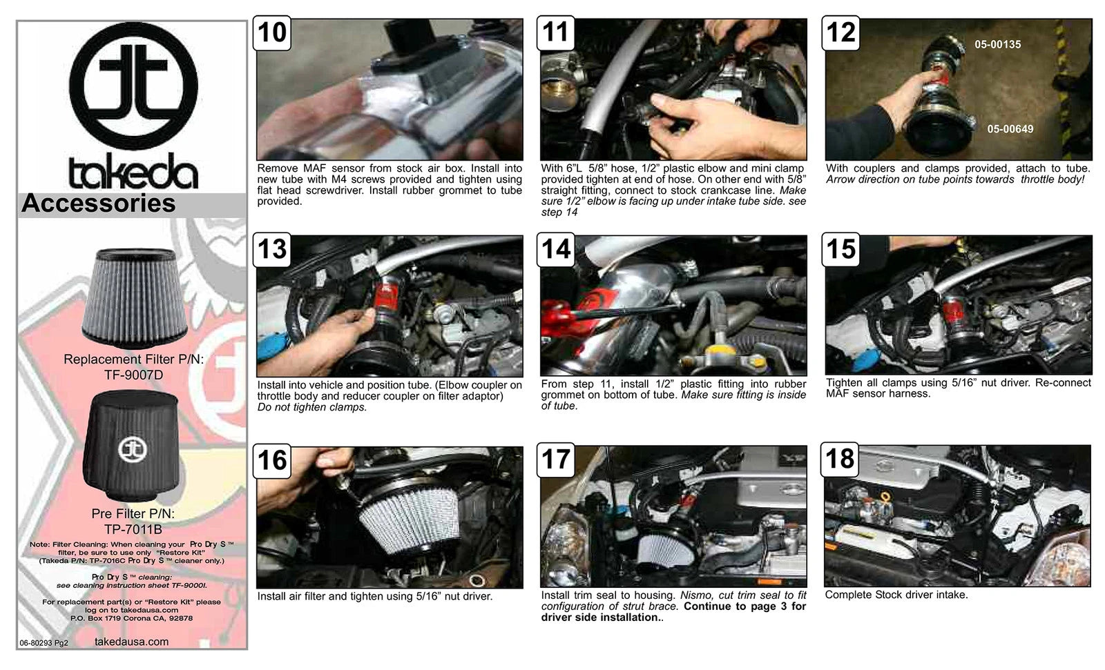 aFe Takeda Intakes Stage-2 PDS AIS PDS Nissan 350Z 07-08 V6-3.5L (pol)