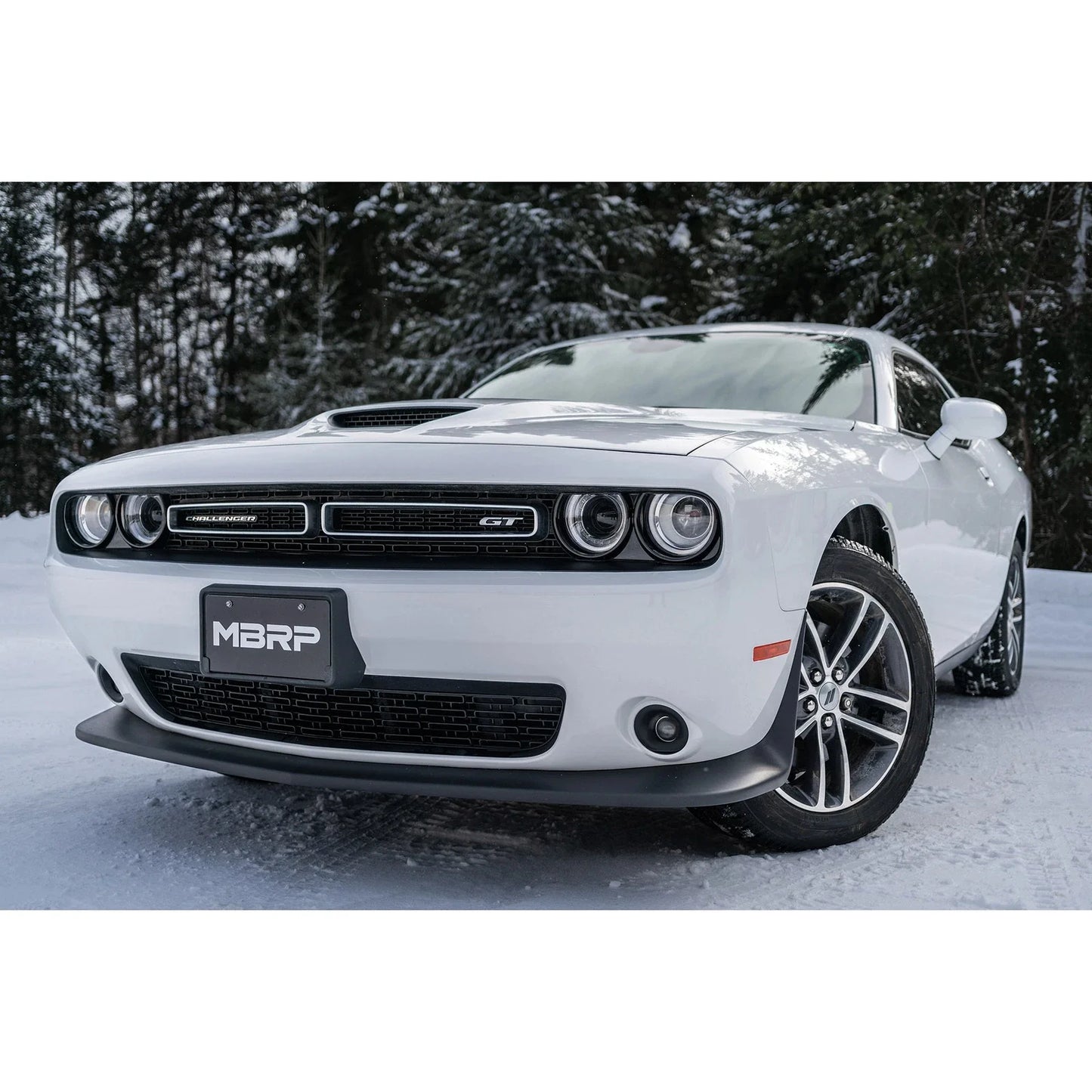 MBRP 2015+ Dodge Challenger 3.6L SS 2.5in Quad Tip Split Rear Exit w/ Carbon Fiber Tips - T304