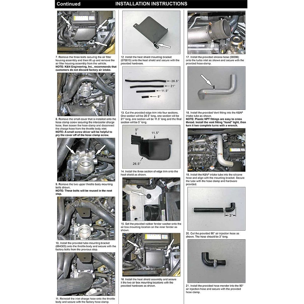 K&N 13 Hyundai Veloster Turbo 1.6L Typhoon Performance Intake