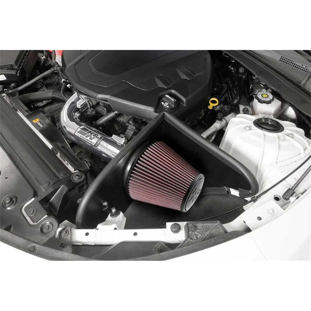 K&N 16-17 Chevy Camaro 3.6L Silver Typhoon Short Ram Intake