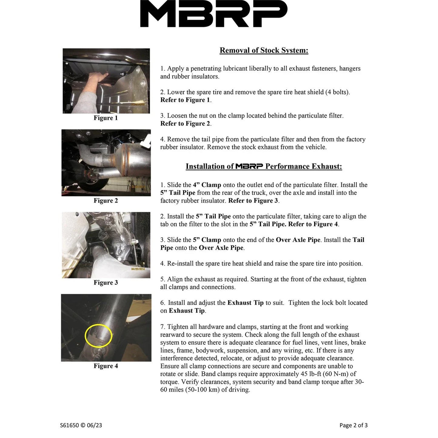 MBRP 13-14 Dodge Ram 2500/3500 Cummins 6.7L 5in Filter Back Exhaust Single Side Exit T409 CC/SB