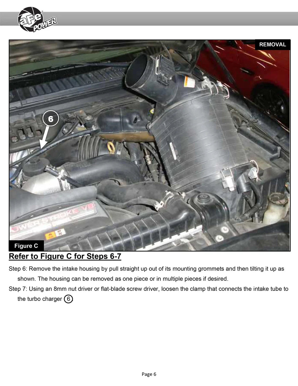 aFe Momentum HD Pro DRY S Stage-2 Si Intake 03-07 Ford Diesel Trucks V8-6.0L (See afe51-73003-E)
