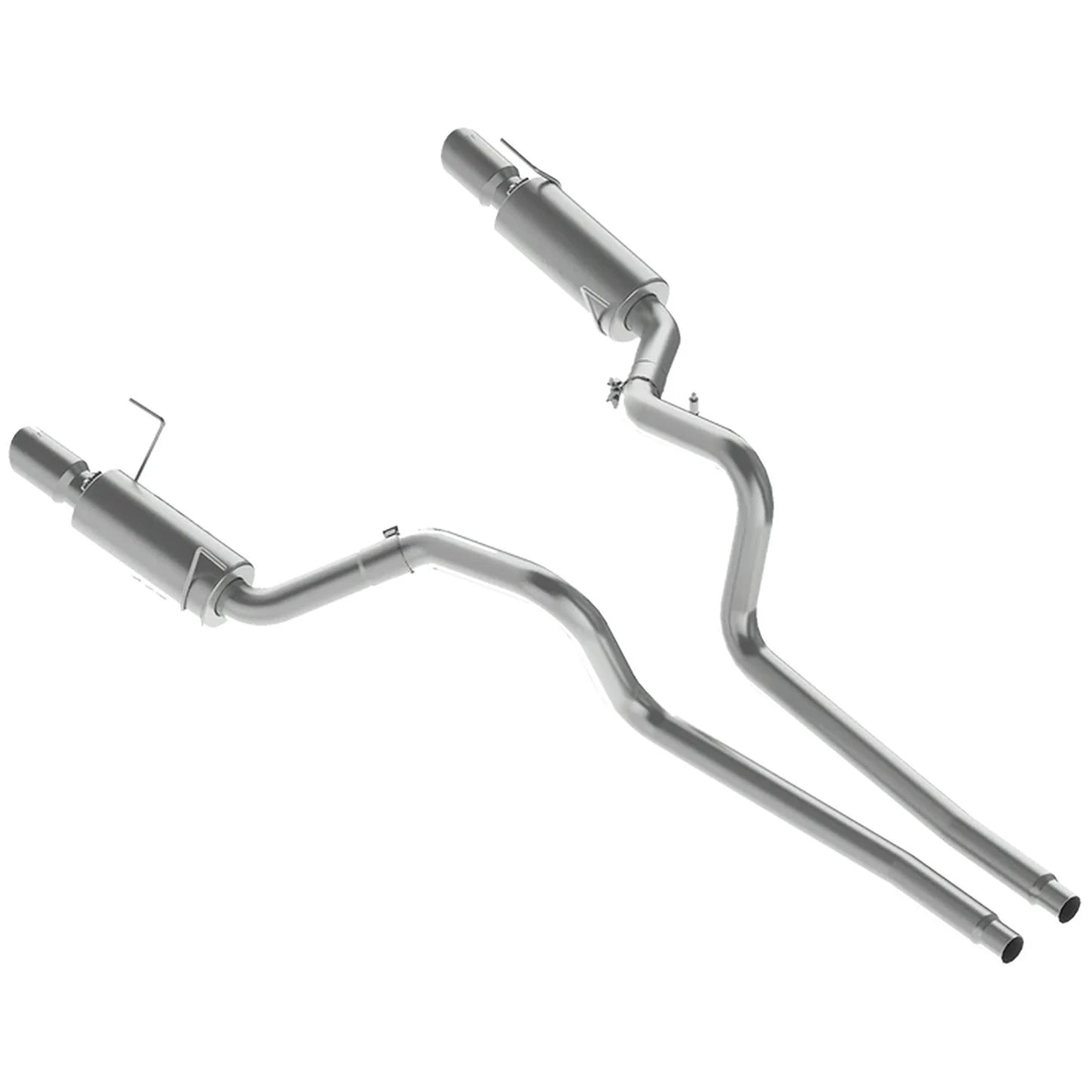 MBRP 05-09 Ford Shelby GT500 / GT Dual Split Rear Street Version 4in Tips T409 Exhaust System