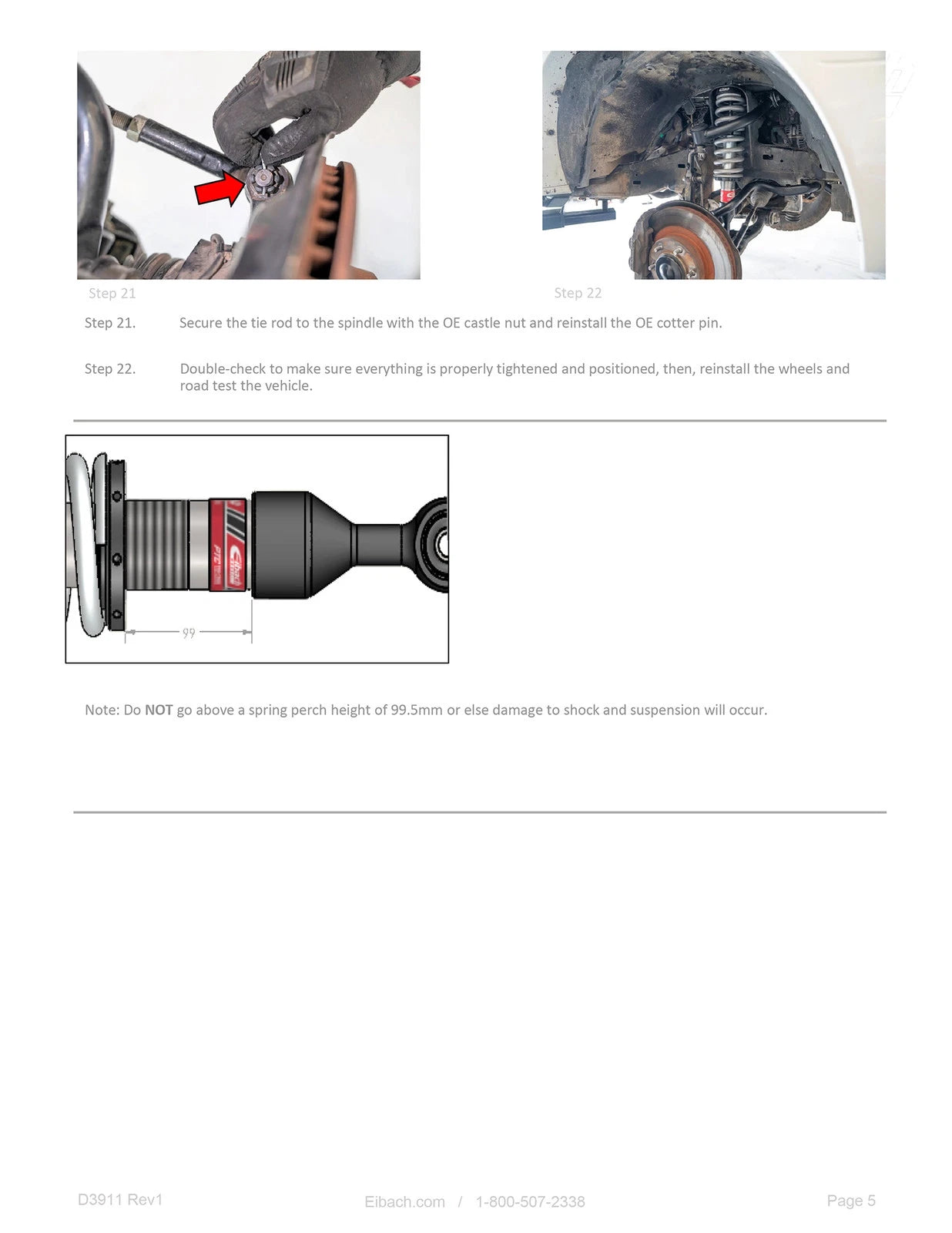 Eibach 03-09 Lexus GX470 Front Pro-Truck Coilover 2.0