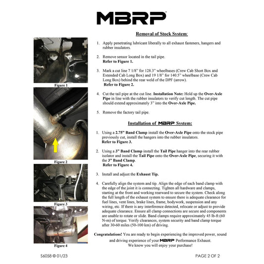 MBRP 16-19 Chevy/GMC Colorado/Canyon Duramax 3in Filter Back Single Side Black Coated Exhaust System