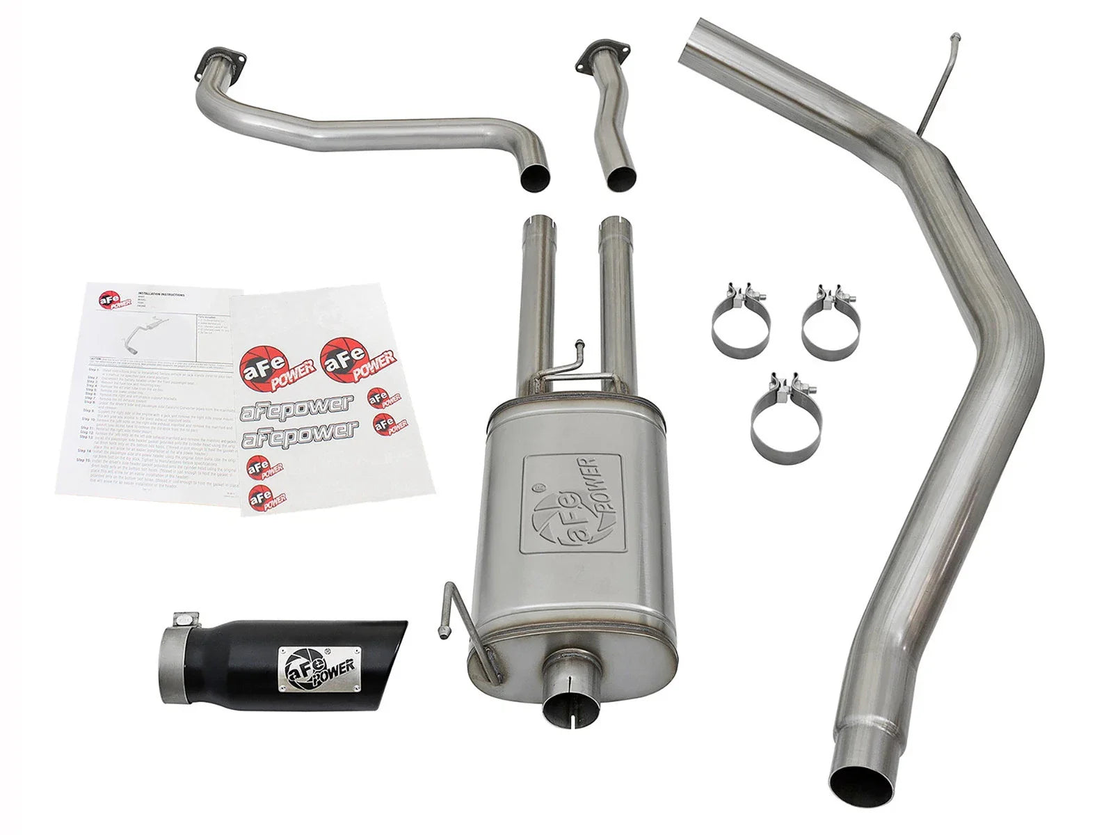 aFe MACHForce XP 2.5in Cat-Back Exhaust System w/ Black Tip Nissan Frontier 17-19 V8-5.6L