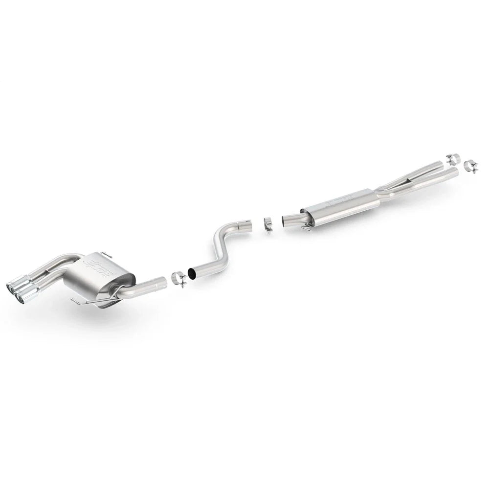 Borla 08-12 BMW 328i Sdm E90 2.0L RWD Dual Left Rear Exit Touring Cat-Back Exhaust