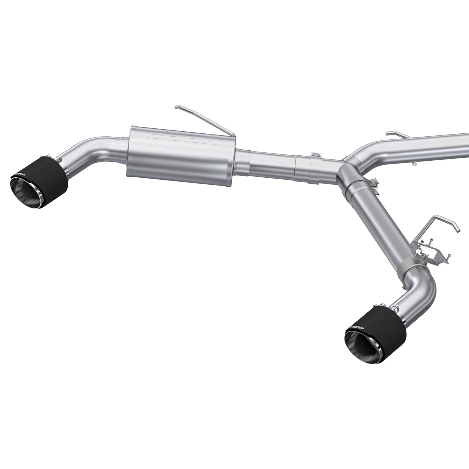 MBRP 22-23 Hyundai Elantra N 2.0L Turbo T304 5in OD CF Tips Dual Outlet 3in Cat Back Exhaust