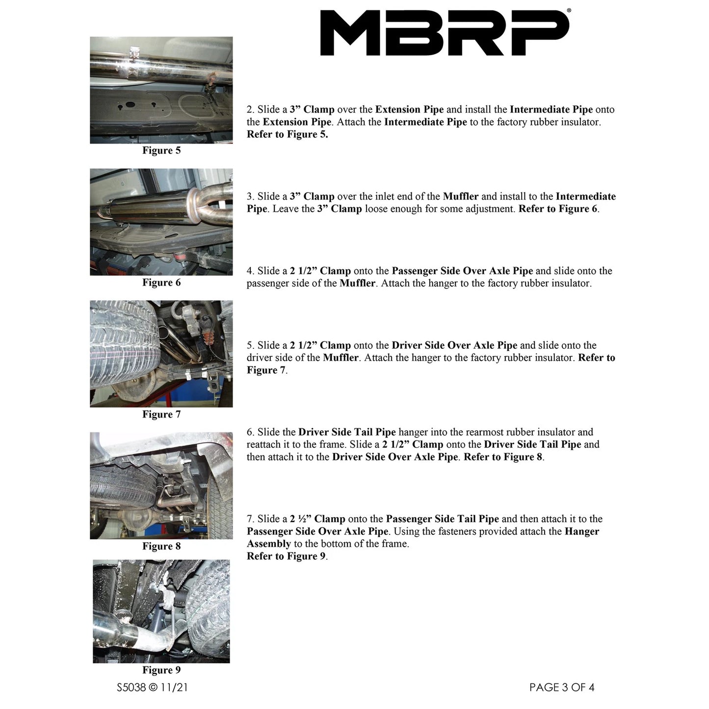 MBRP 2007-2008 Chev/GMC 1500 (Next Gen.) CC EC (excl. 8 bed) 4.8/5.3L/6.0L Cat Back Dual Split