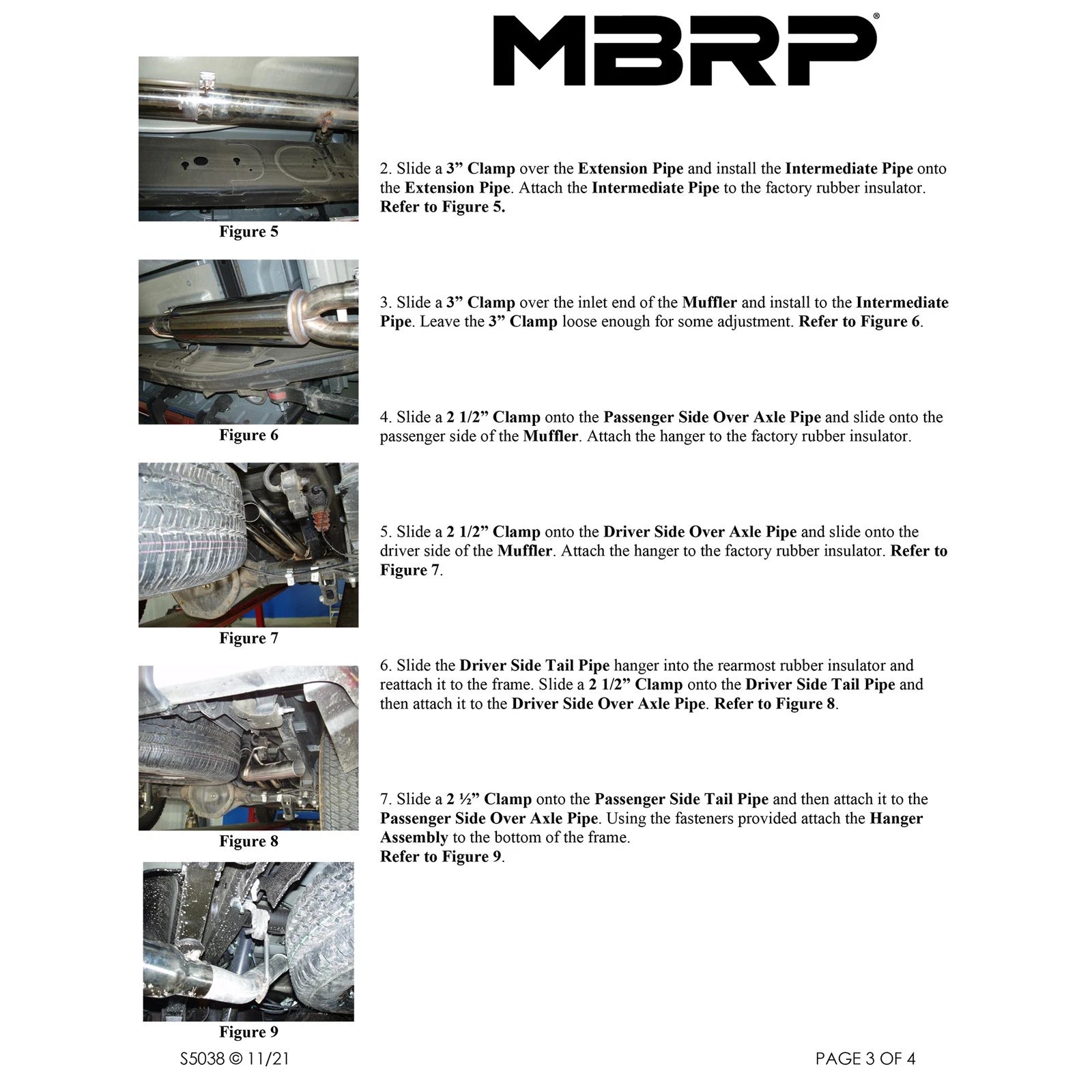 MBRP 2007-2008 Chev/GMC 1500 (Next Gen.) CC EC (excl. 8 bed) 4.8/5.3L/6.0L Cat Back Dual Split