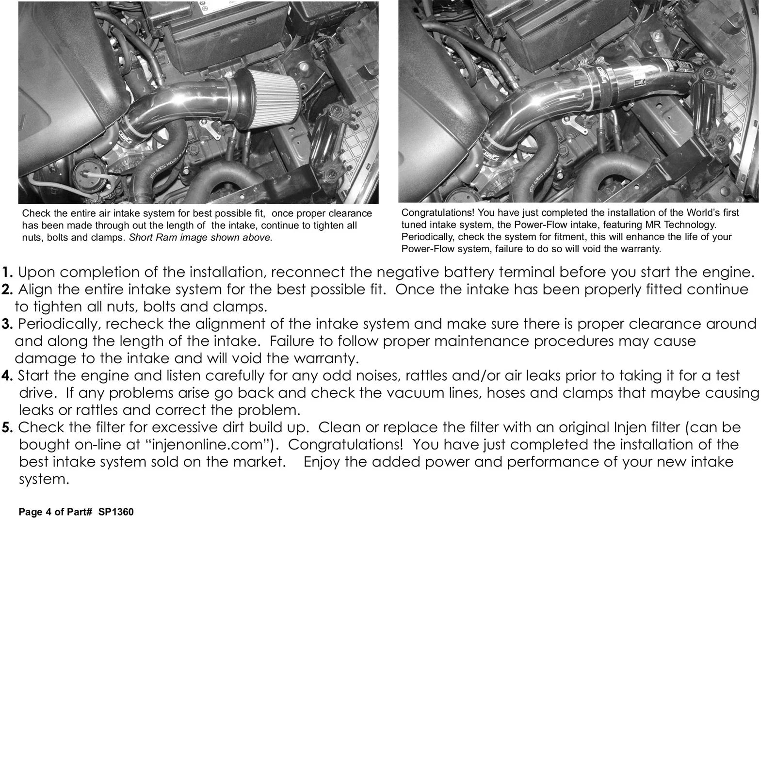 Injen 11-12 Hyundai Elantra 1.8L 4cyl Polished Tuned C/A Intake w/MR Tech & Web Nano-Fiber Filter