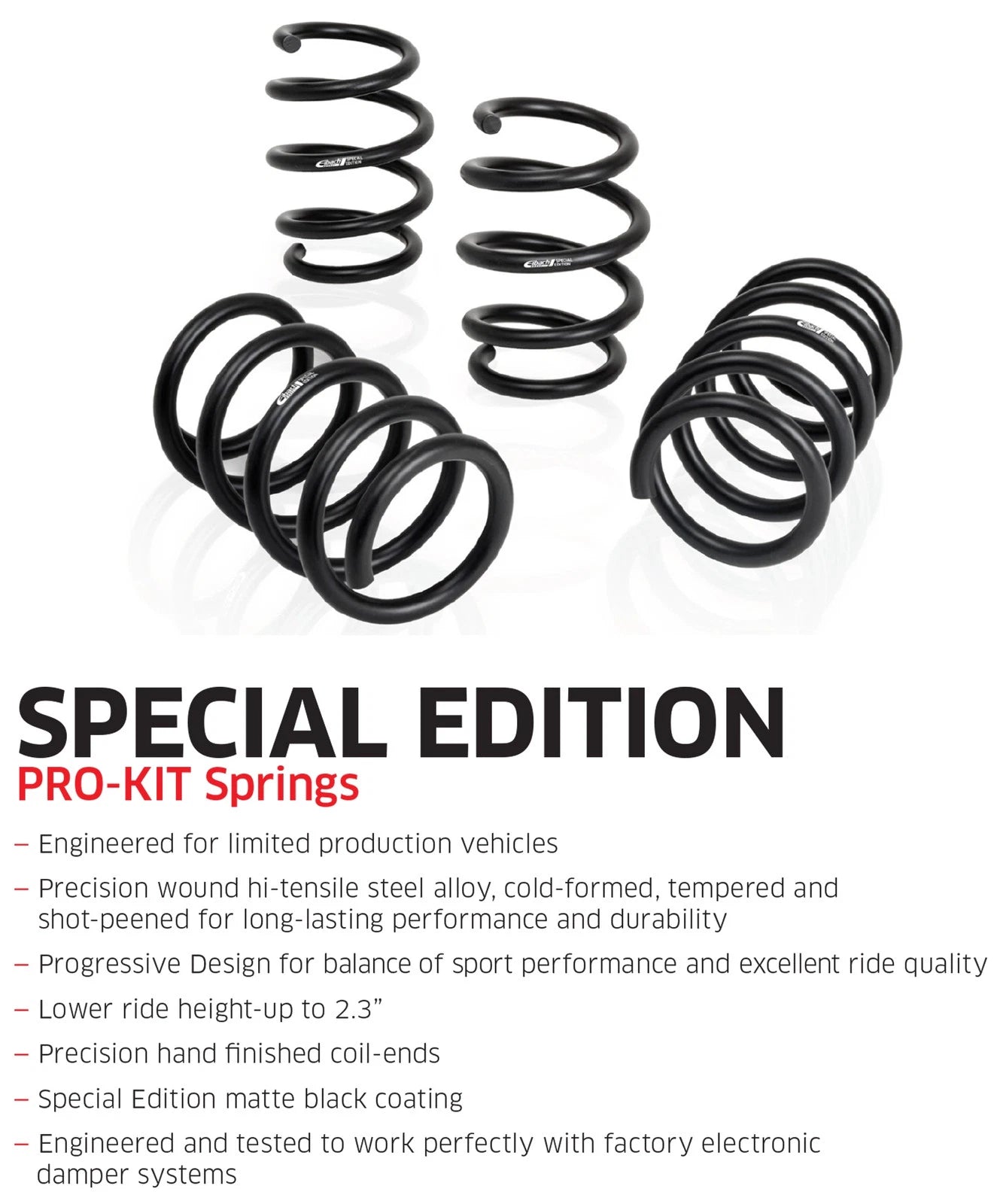 Eibach 2022 Ford Mustang Shelby GT500 5.2L Supercharged RWD S55 Special Edition Pro-Kit (Set of 4)