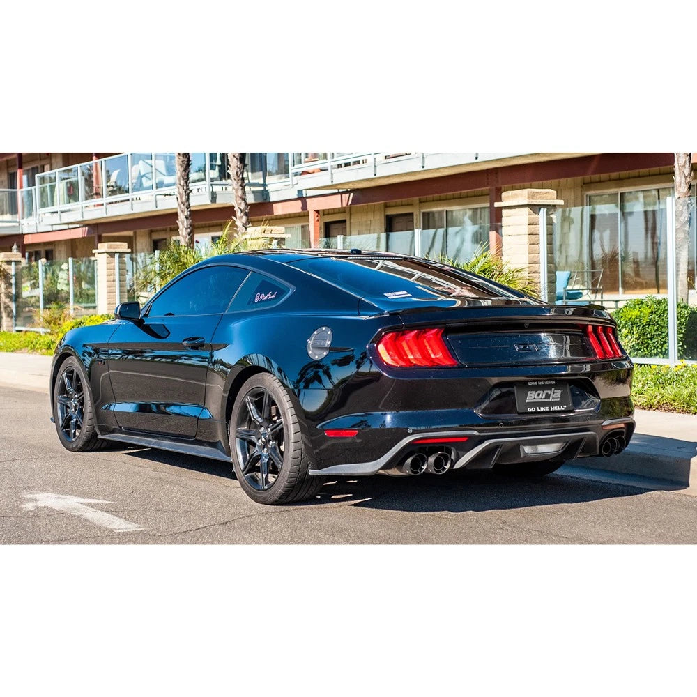 Borla 2018 Ford Mustang GT 5.0L AT/MT 3in Atak Catback Exhaust w/ Valves (Carbon Fiber Black Tip)