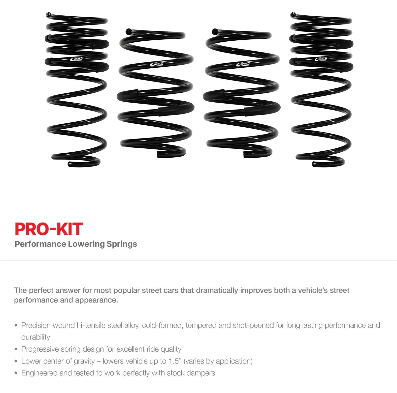 Eibach Pro-Kit for 2018 Toyota Camry V6