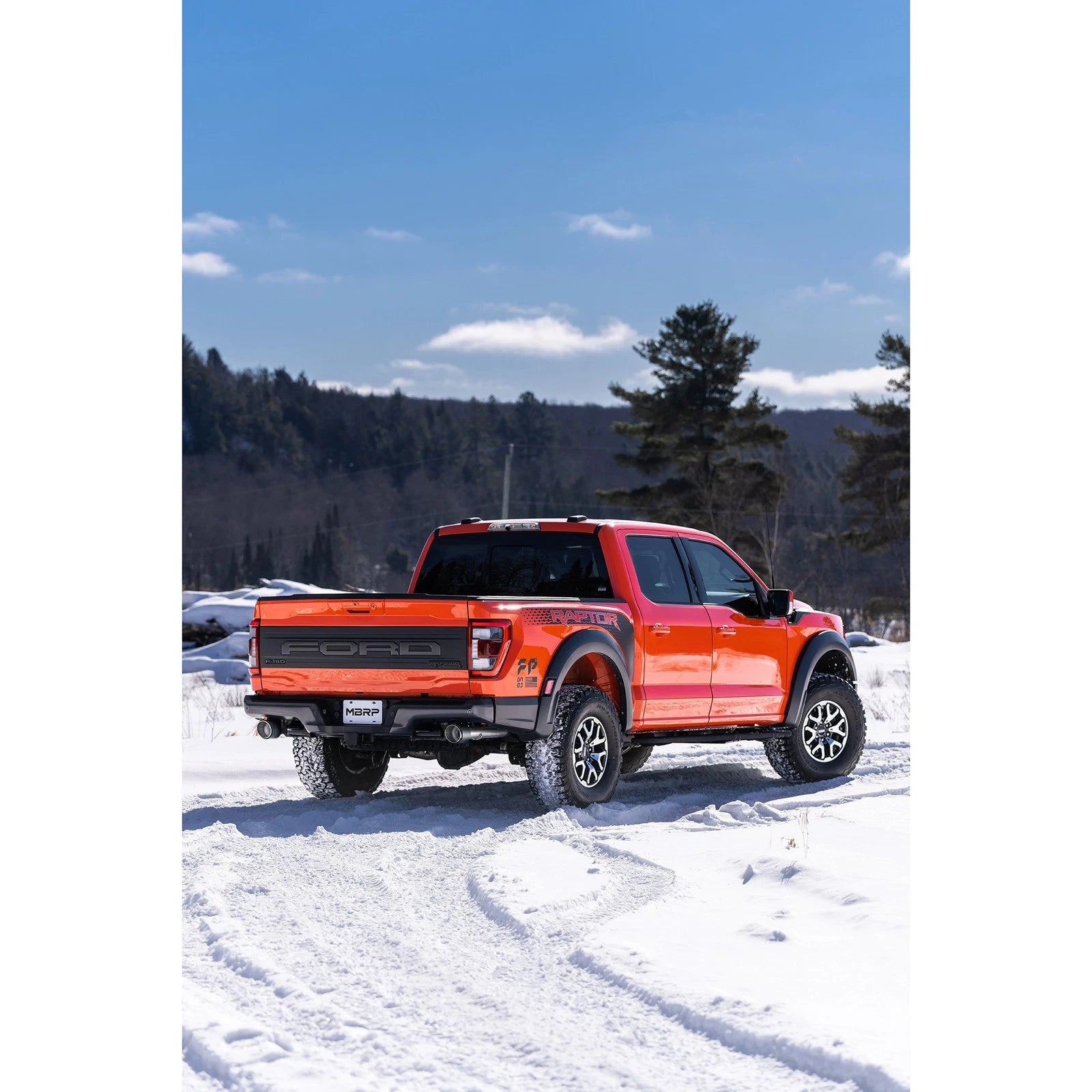 MBRP 2021+ Ford F-150 Raptor Axle-Back Dual Rear Exit T304 Performance Exhaust Sys