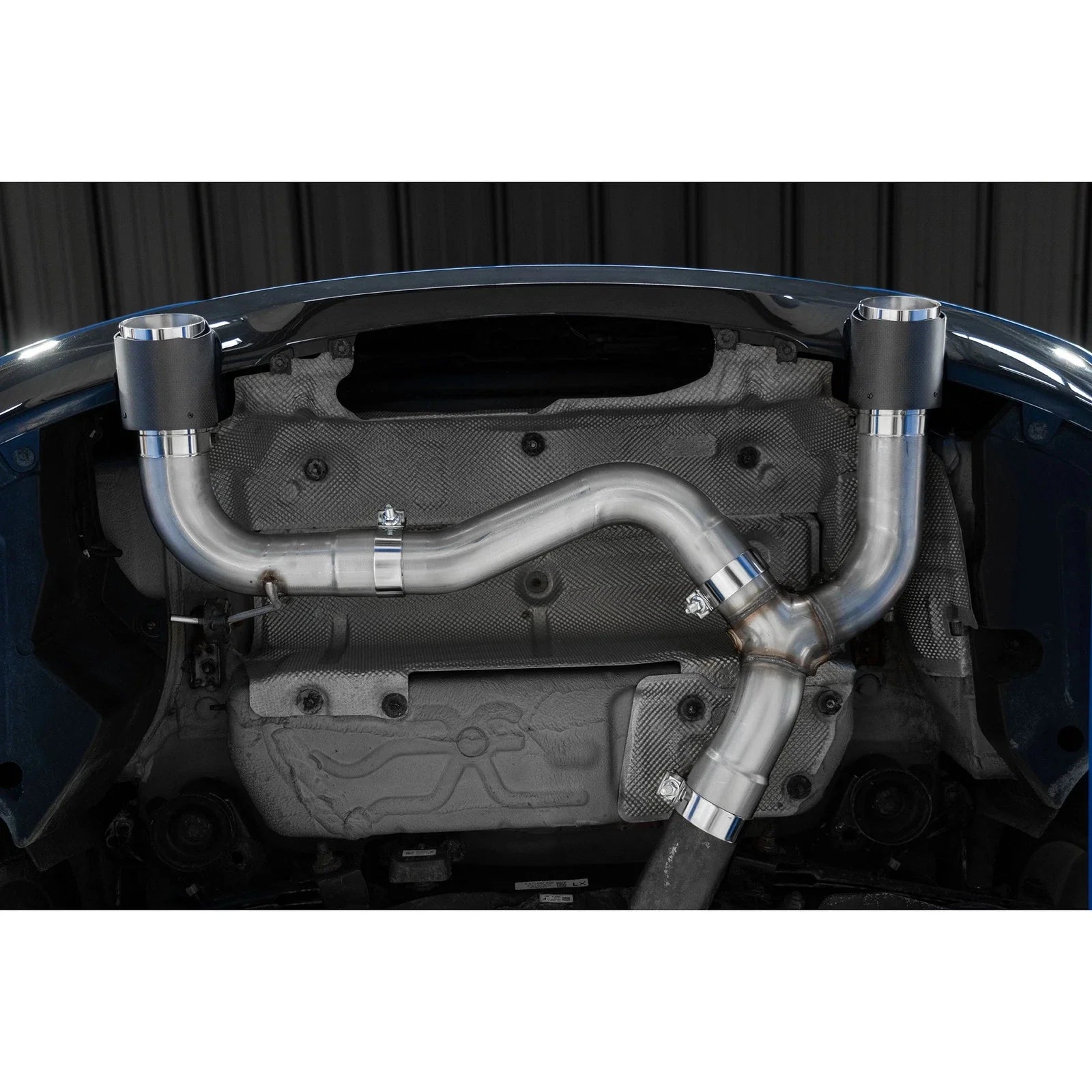 MBRP 17-21 BMW M240I 3.0L 3in Axle Back Dual Rear Exit w/ T304 SS Carbon Fiber Tips (Street Version)