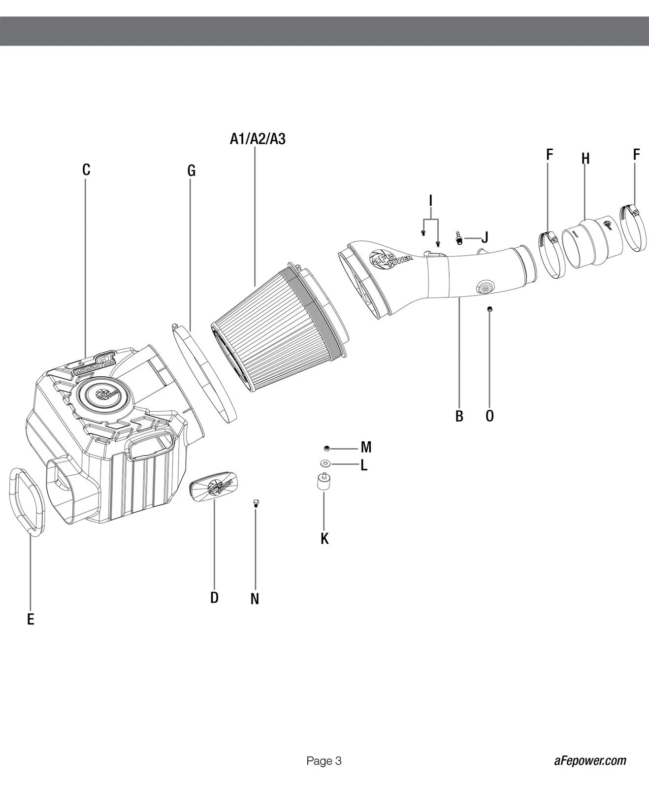aFe Momentum GT Pro DRY S Cold Air Intake System 10-18 Toyota 4Runner V6 4.0L w/ Magnuson s/c