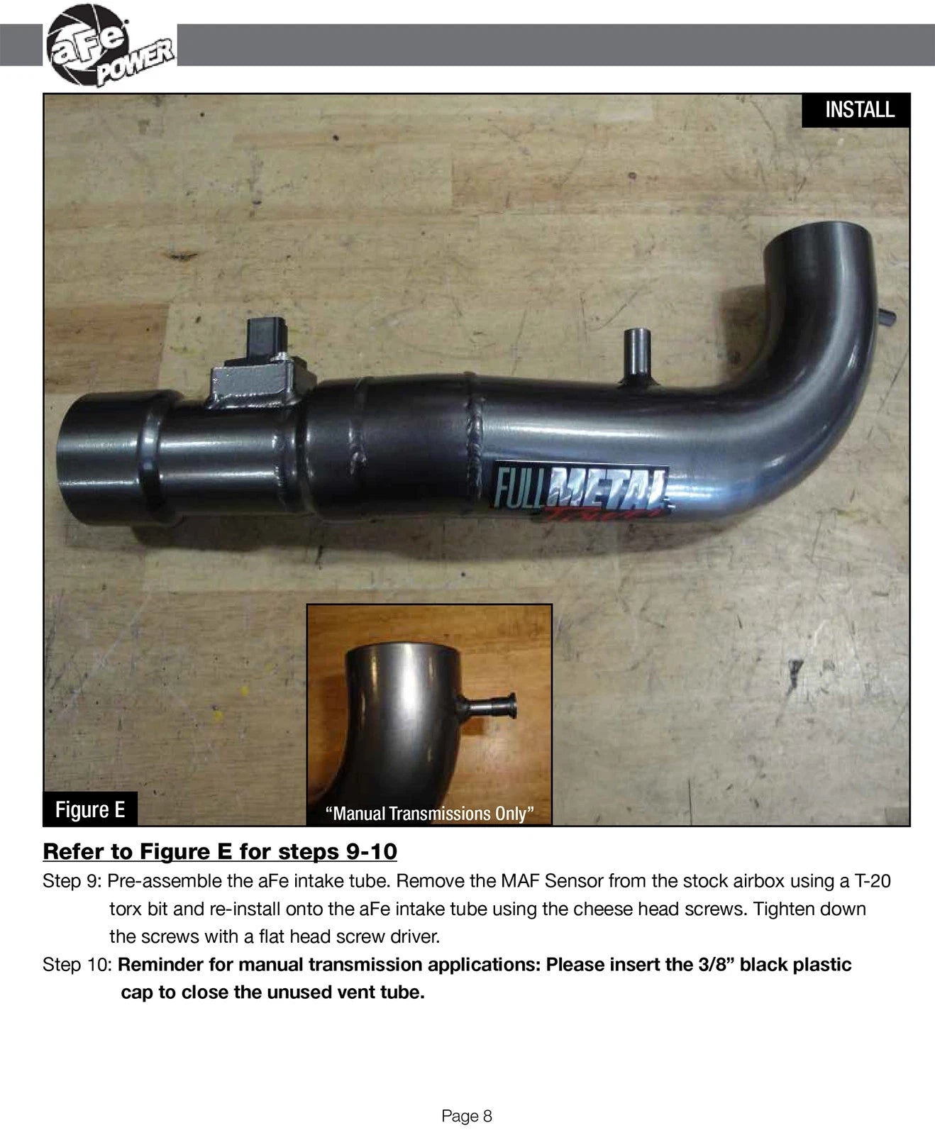 aFe FULL METAL Power Intake Stage-2 Pro DRY S 04-11 Ford Ranger L4 2.3L