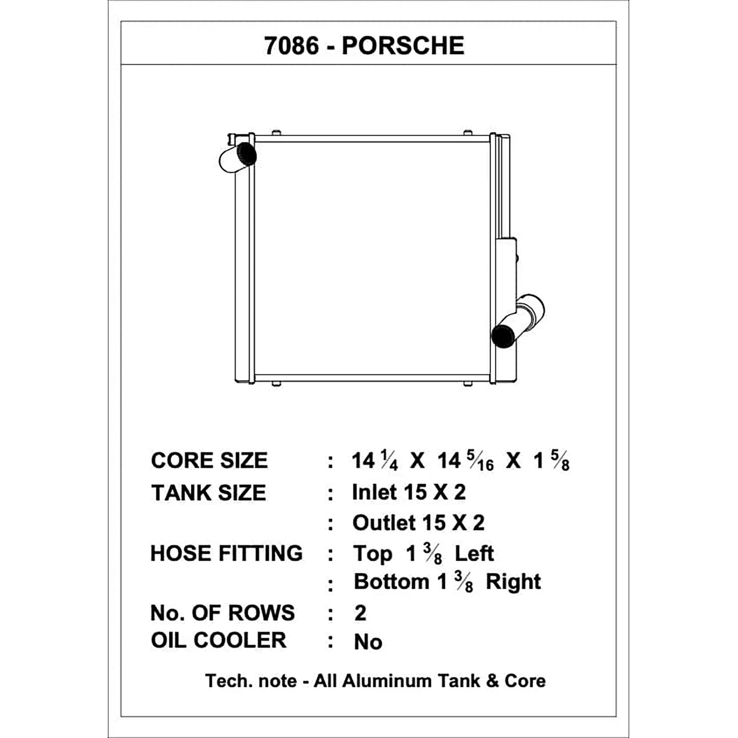CSF Porsche 991.2 Carrera/GT3/RS/R 991 GT2/RS 718 Boxster/ Cayman/ GT4 Aluminum Side Radiator- Left