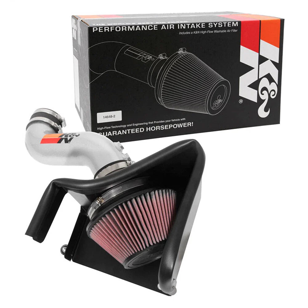 K&N 15-18 Hyundai Sonata L4-2.4L F/I Silver Typhoon Short Ram Intake