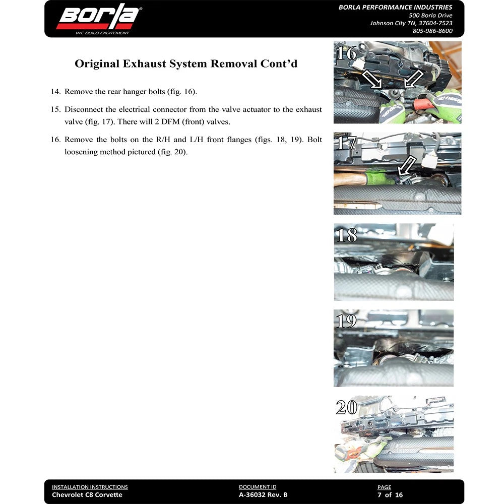 Borla 2020 Chevrolet Corvette C8 6.2 ATAK 3in Exhaust System Dual Round Rolled A/C Black Chrome Tips