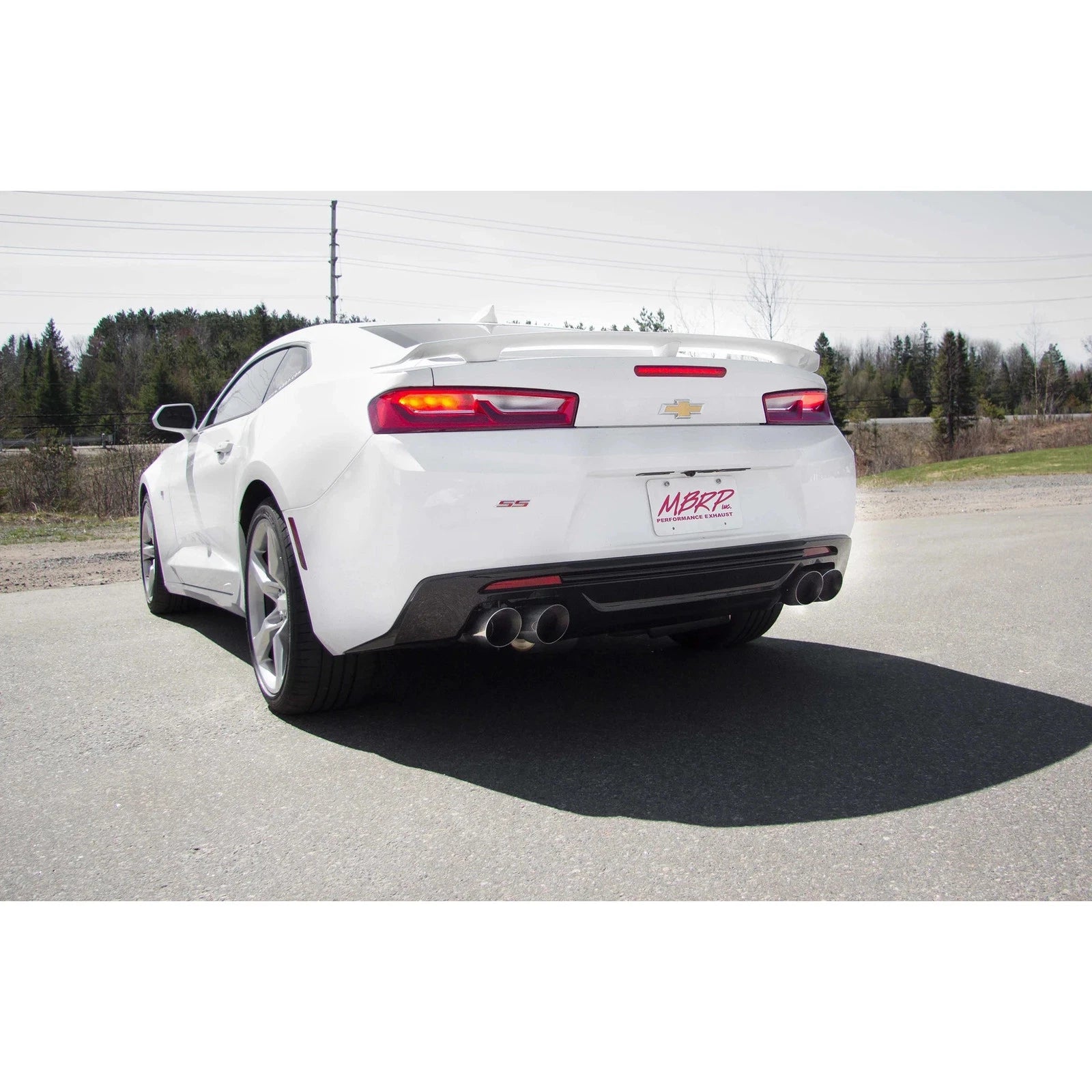MBRP 2016 Chevy Camaro V8 6.2L 6spd 3in T409 Race Dual Axle Back w/ 4.5in Quad Dual Wall Tips