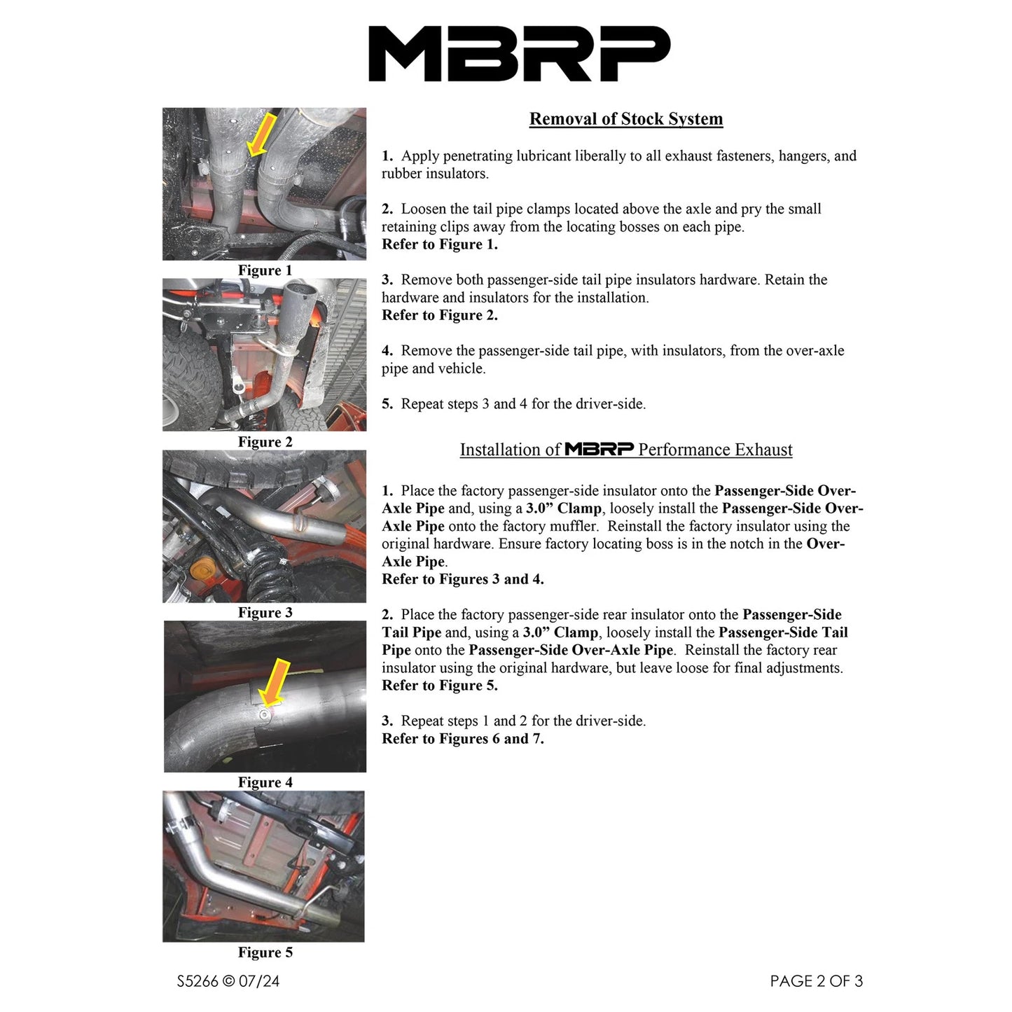 MBRP 2021+ Ford F-150 Raptor Axle-Back Dual Rear Exit T304 Performance Exhaust Sys
