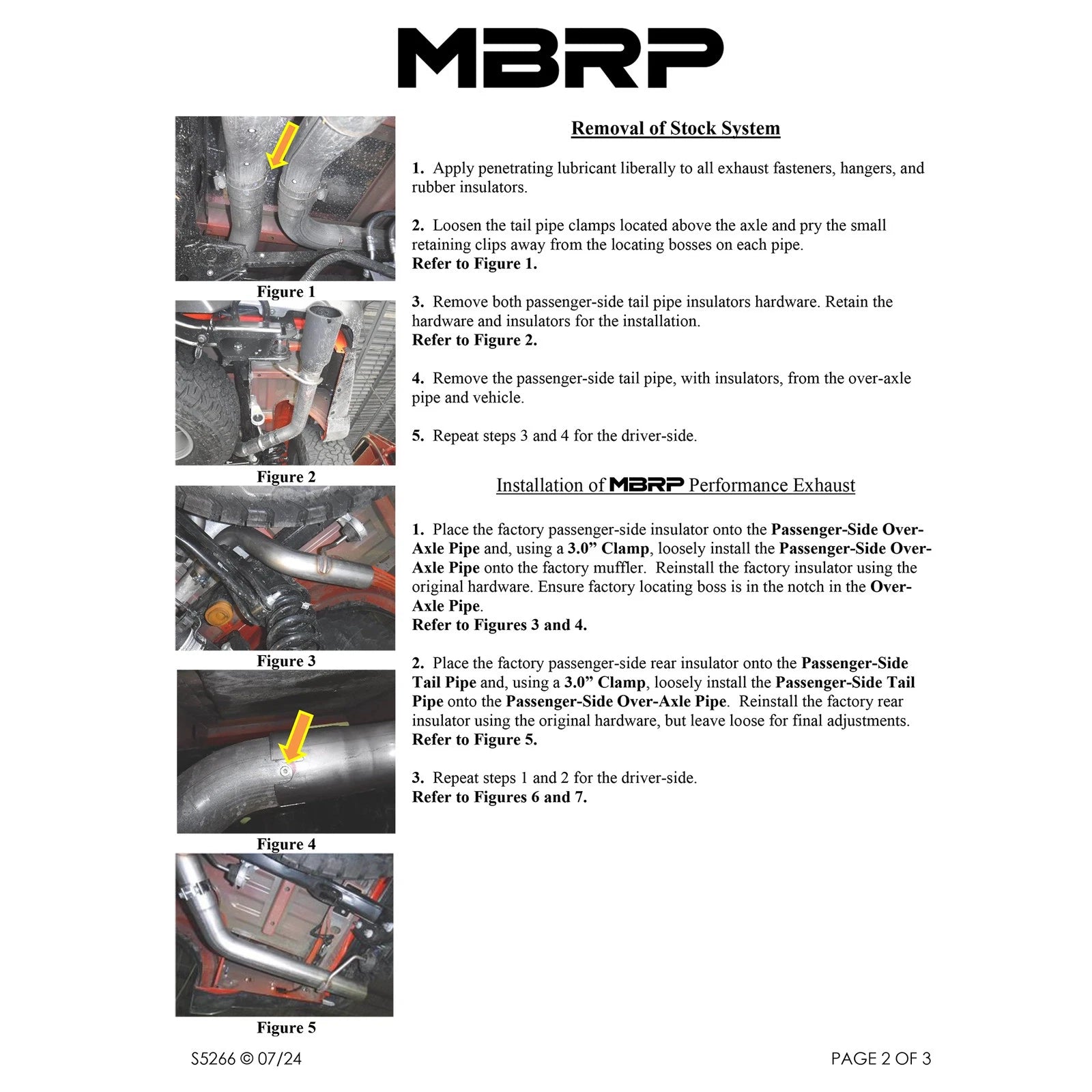MBRP 2021+ Ford F-150 Raptor Axle-Back Dual Rear Exit T304 Performance Exhaust Sys