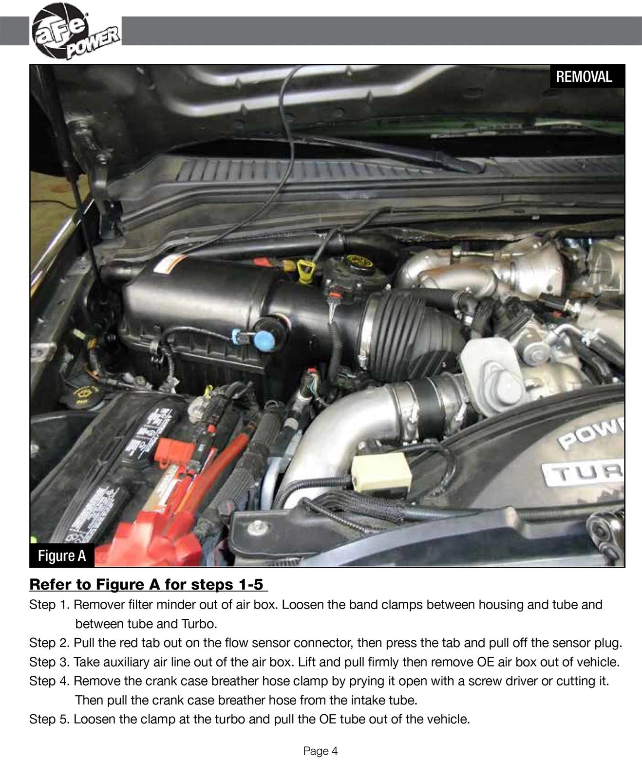 aFe MagnumFORCE Stage-2 Pro 5R Air Intake System Ford Diesel Trucks 08-10 V8-6.4L (td)