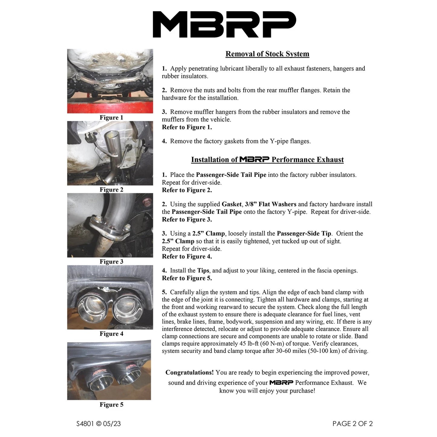 MBRP 15-19 Subaru WRX 2.0L/STI 2.5L 2.5in Dual Split Rear Exit w/ 3.5in CF Tips - T304