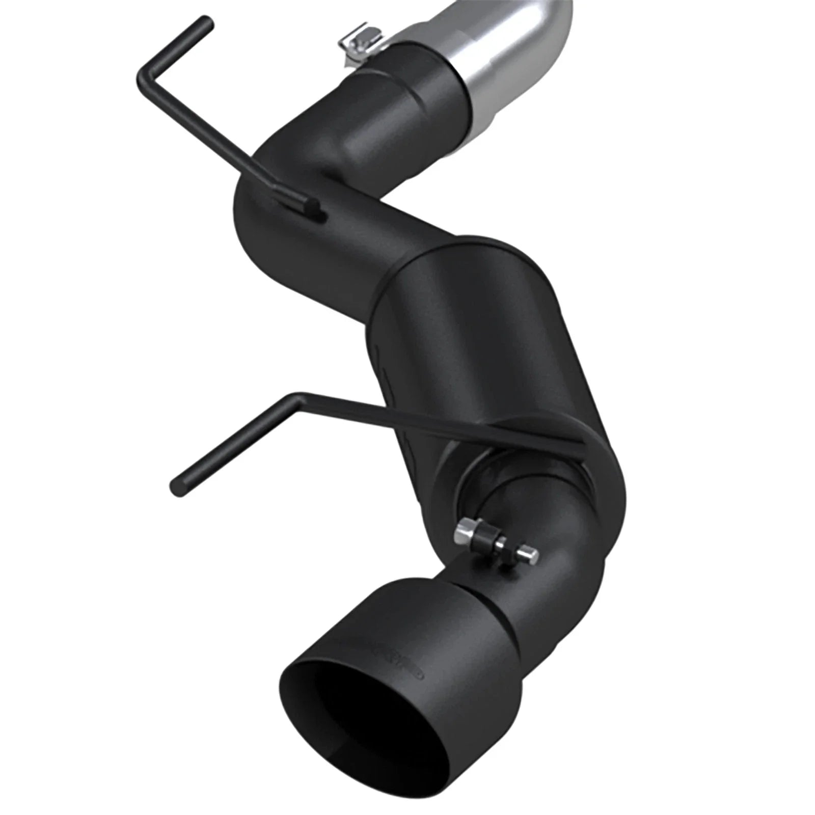 MBRP 15-17 Ford Mustang GT 5.0 3in Cat Back Dual Split Rear Race Version 4.5in Tips - Black Coated