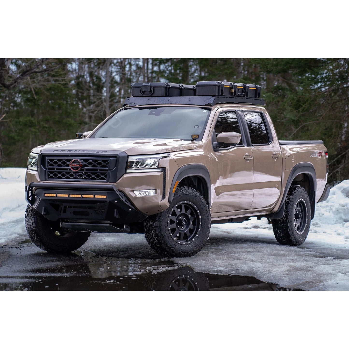 MBRP 22-23 Nissan Frontier 3.8L 3in Tip 3in Cat Back Turndown Exit Street Profile - Aluminized Steel