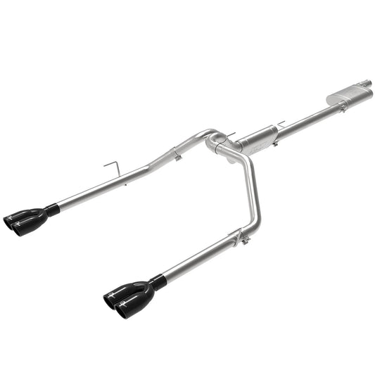 aFe Vulcan Series 3in-2-1/2in 304 SS Cat-Back 2020 Jeep Gladiator (JT) V6-3.6L w/ Black Tips