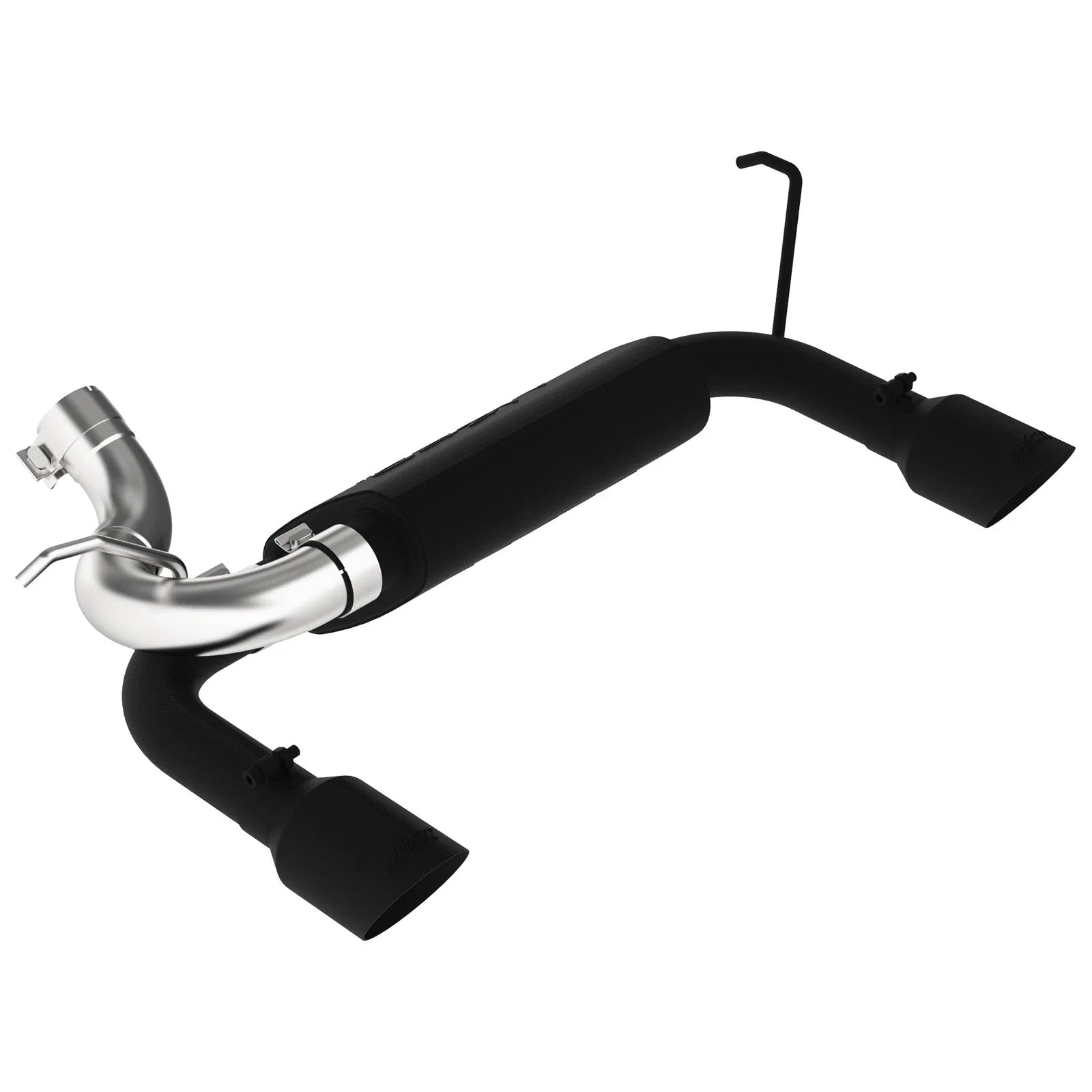 MBRP 07-14 Jeep Wrangler/Rubicon 3.6L/3.8L V6 Axle-Back Dual Rear Exit Black Performance Exhaust Sys