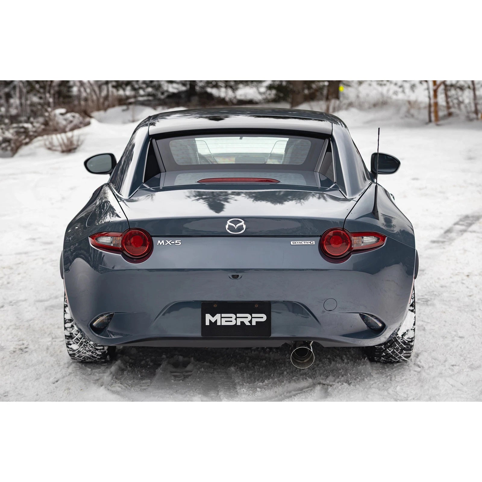 MBRP 16+ Mazda MX-5 Miata Single Rear Exit 2.5in Axle Back Exhaust AL