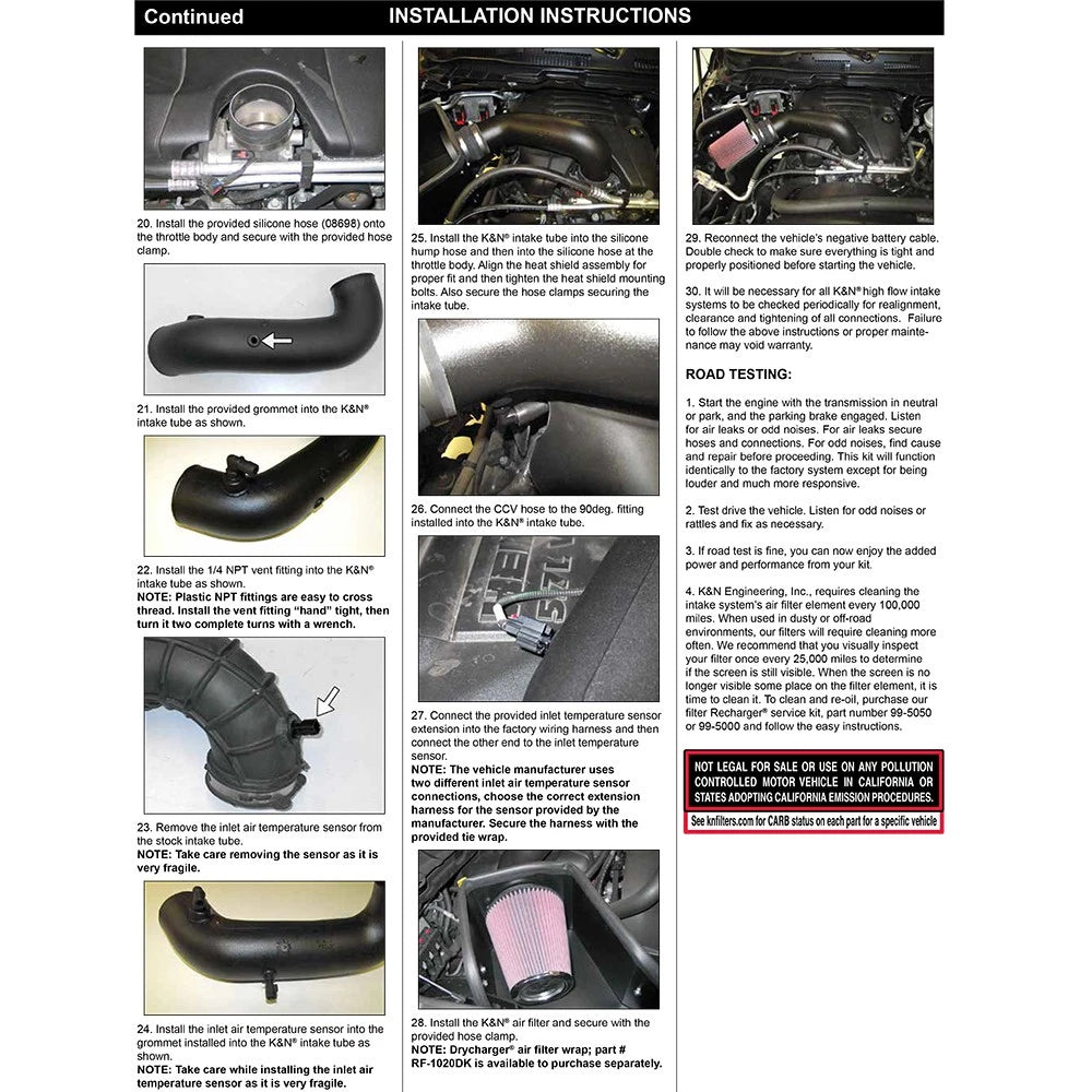 K&N 09-10 Dodge Ram 1500 PickUp V8-5.7L AirCharger Performance Intake