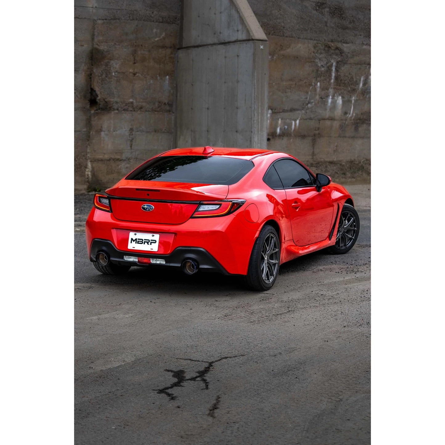 MBRP 2022 Subaru BRZ 2.4L/Toyota GR86 2.4L 2.5in Dual Split Rear Exit w/5in OD Burnt End Tips - T304