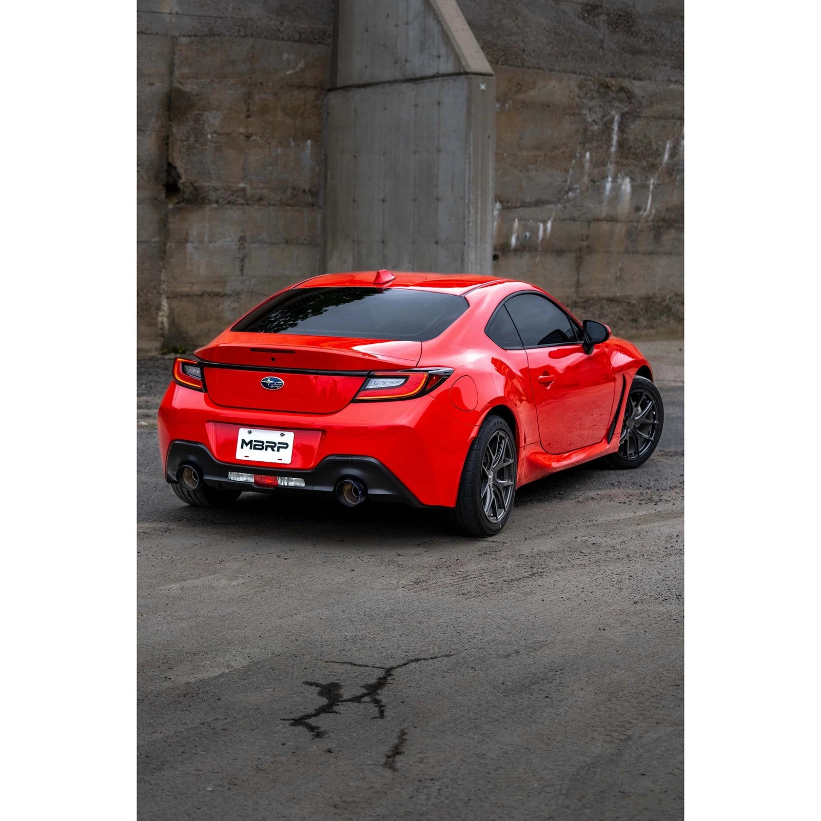 MBRP 2022 Subaru BRZ 2.4L/Toyota GR86 2.4L 2.5in Dual Split Rear Exit w/5in OD Burnt End Tips - T304