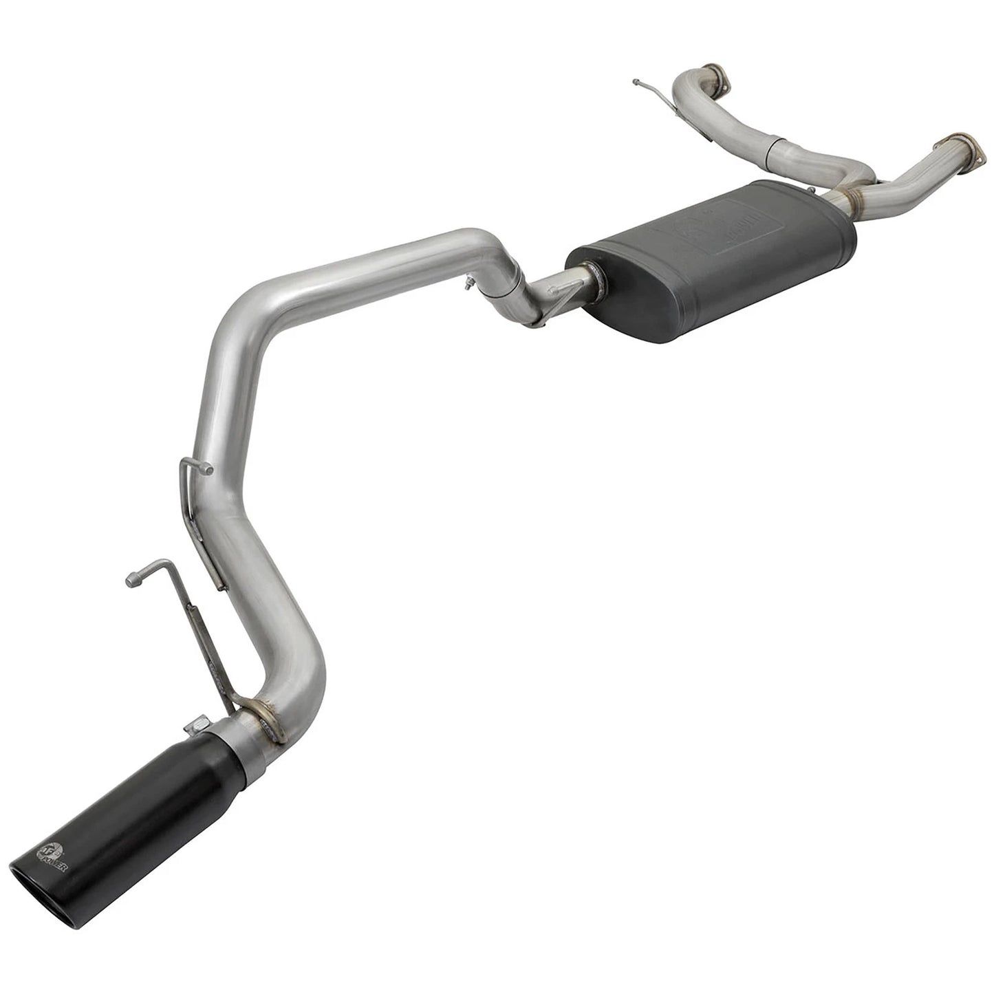 aFe MACHForce XP 3in 304 SS Cat-Back Exhausts w/ Black Tips 10-17 Nissan Patrol (Y62) V8-5.6L