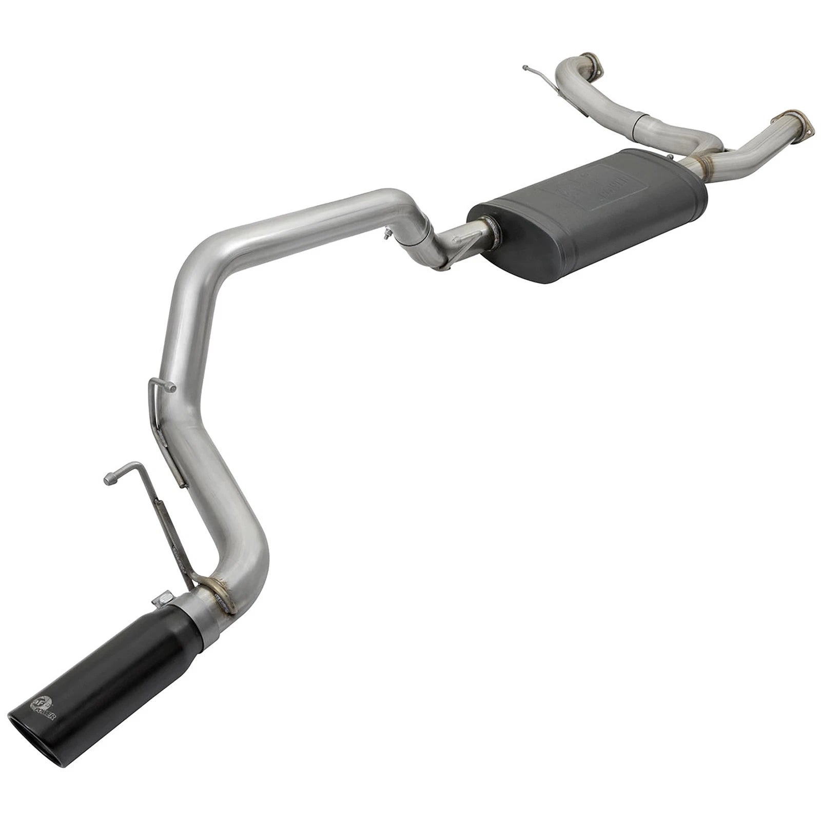 aFe MACHForce XP 3in 304 SS Cat-Back Exhausts w/ Black Tips 10-17 Nissan Patrol (Y62) V8-5.6L
