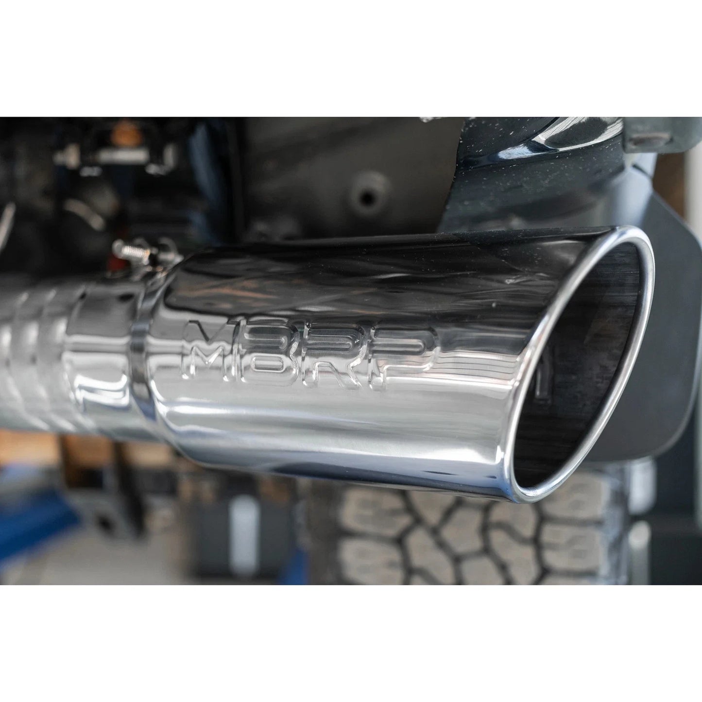 MBRP 2020+ GMC/Chevy 2500/3500 6.6L Duramax 4in Mand Bent Tubing AL-Ser Cat Back Single Side - Alum