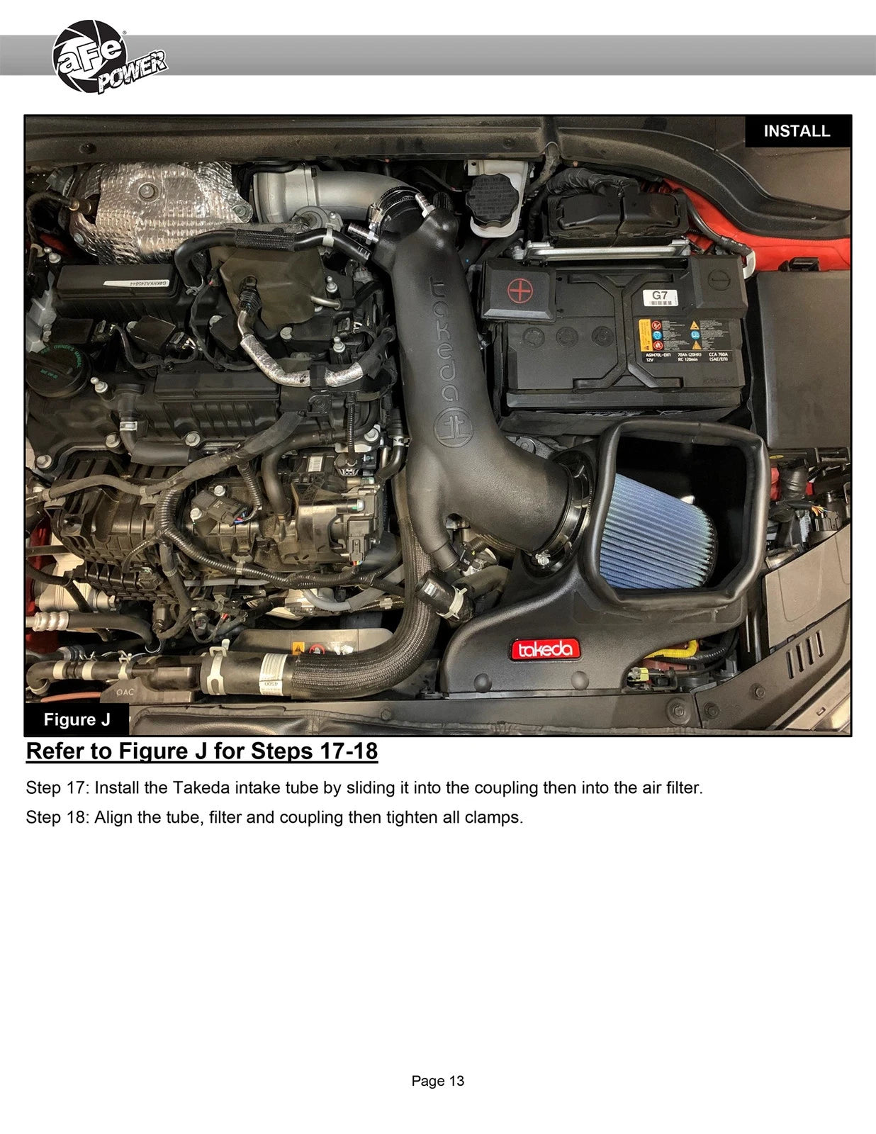 aFe Takeda Stage-2 P5R AIS 19-20 Hyundai Veloster N L4 2.0L