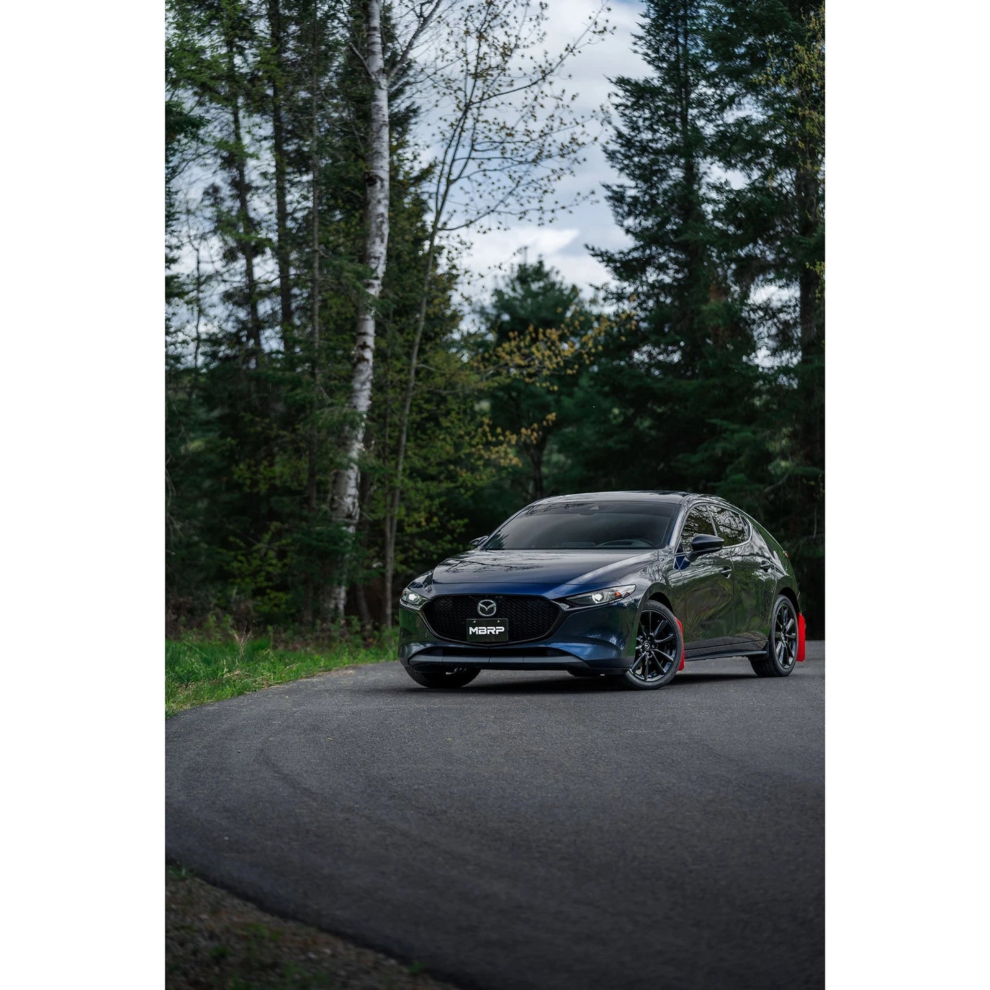 MBRP 19-23 Mazda 3 Hatchback T304SS 2.5in Axle-Back, Dual Rear Exit Street Profile