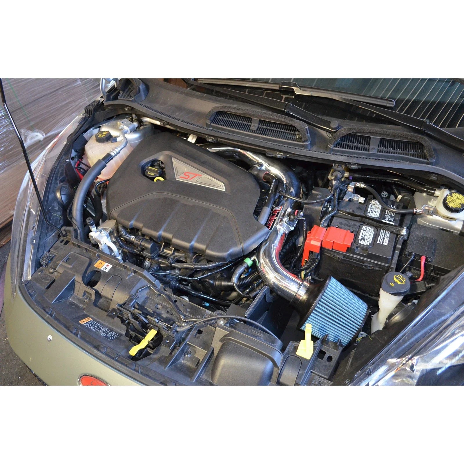 Injen 14 Ford Fiesta ST 1.6L Turbo 4Cyl Wrinkle Black Short Ram Intake w/MR Tech