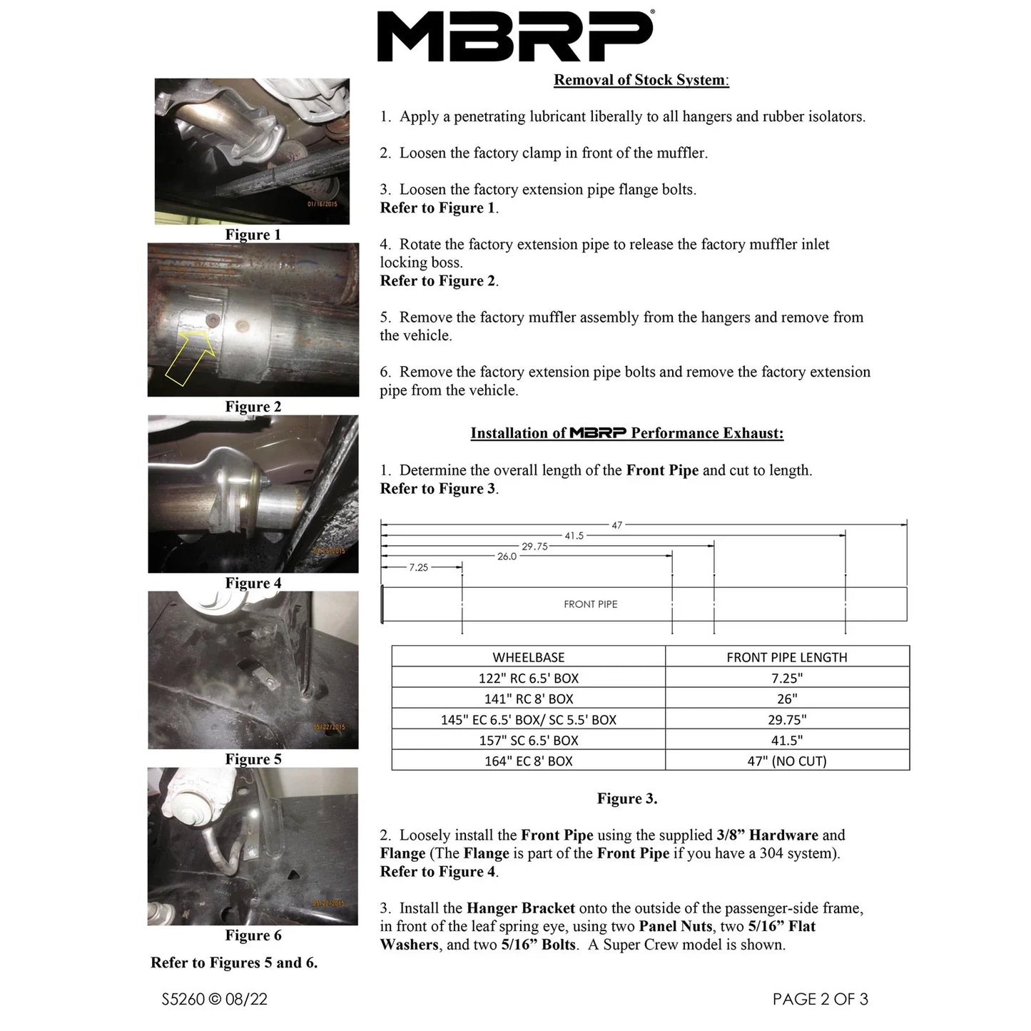 MBRP 15-16 Ford F-150 2.7L/3.5L/5.0L 3in Cat Back Single Side Pre-Axle Dual Exit Black Coated