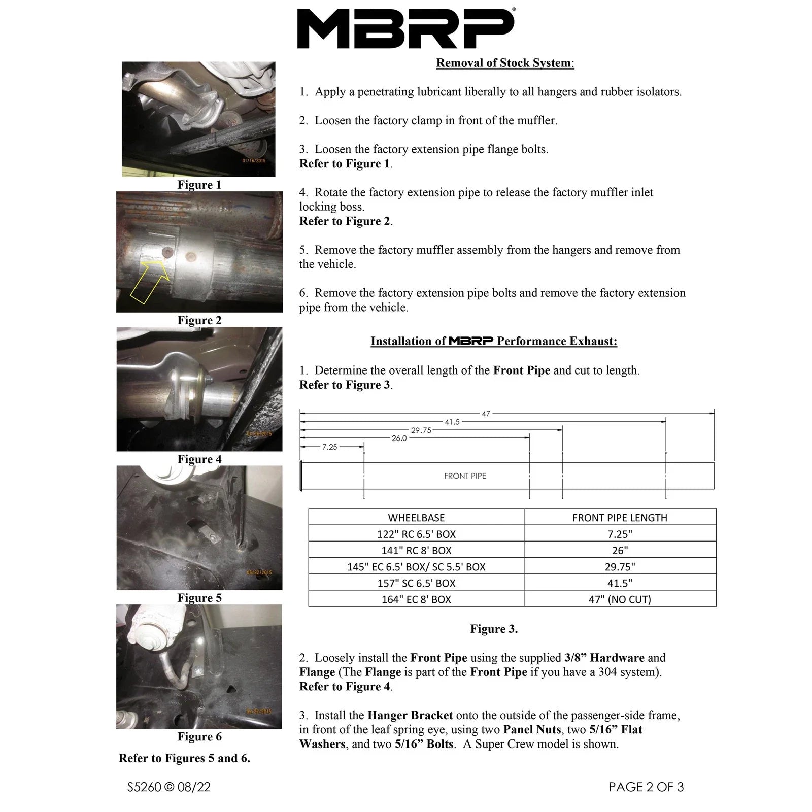 MBRP 15-16 Ford F-150 2.7L/3.5L/5.0L 3in Cat Back Single Side Pre-Axle Dual Exit Black Coated