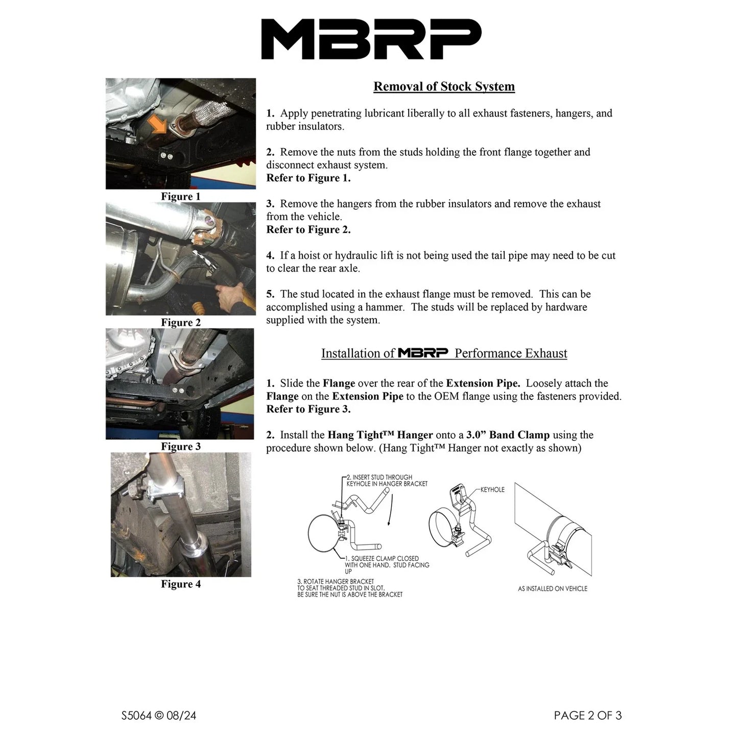 MBRP 2007-2009 Chev/GMC 1500 Denali Cat Back Single Side